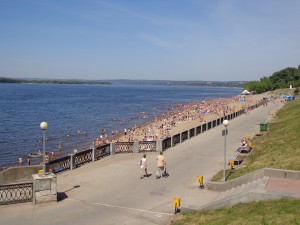Volga beach in Samara