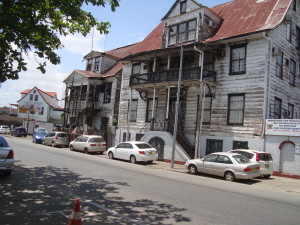 Wooden houses in Paramaribo